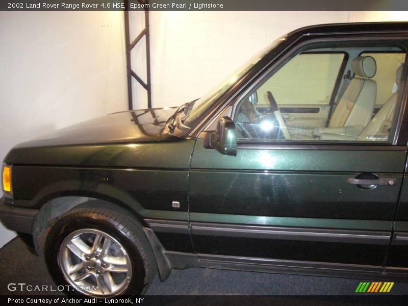 Epsom Green Pearl / Lightstone 2002 Land Rover Range Rover 4.6 HSE