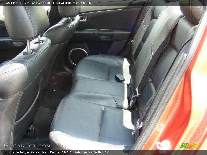Lava Orange Mica / Black 2004 Mazda MAZDA3 s Sedan