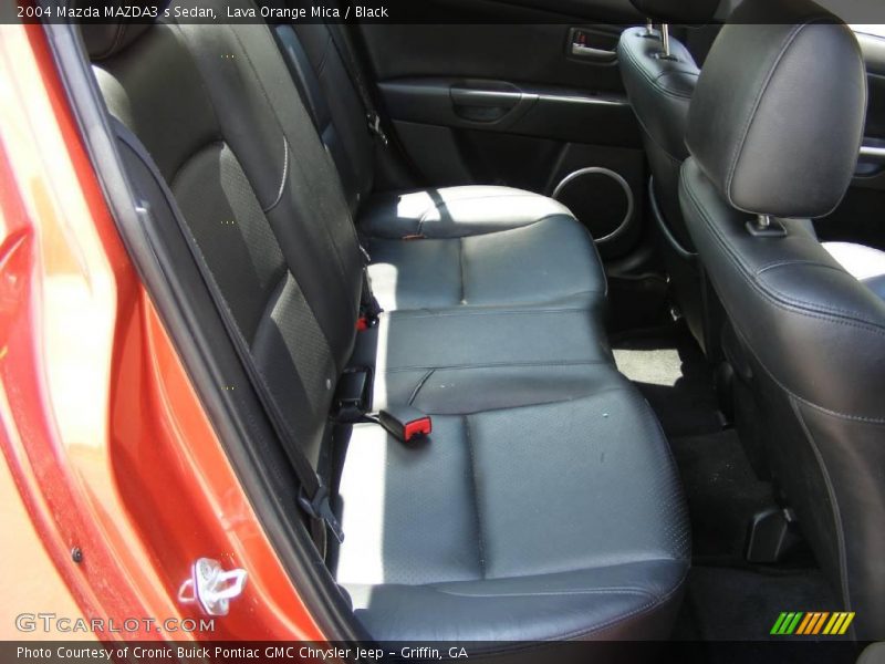 Lava Orange Mica / Black 2004 Mazda MAZDA3 s Sedan