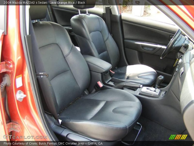 Lava Orange Mica / Black 2004 Mazda MAZDA3 s Sedan