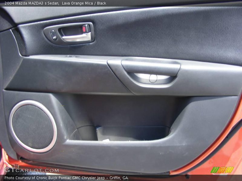 Lava Orange Mica / Black 2004 Mazda MAZDA3 s Sedan