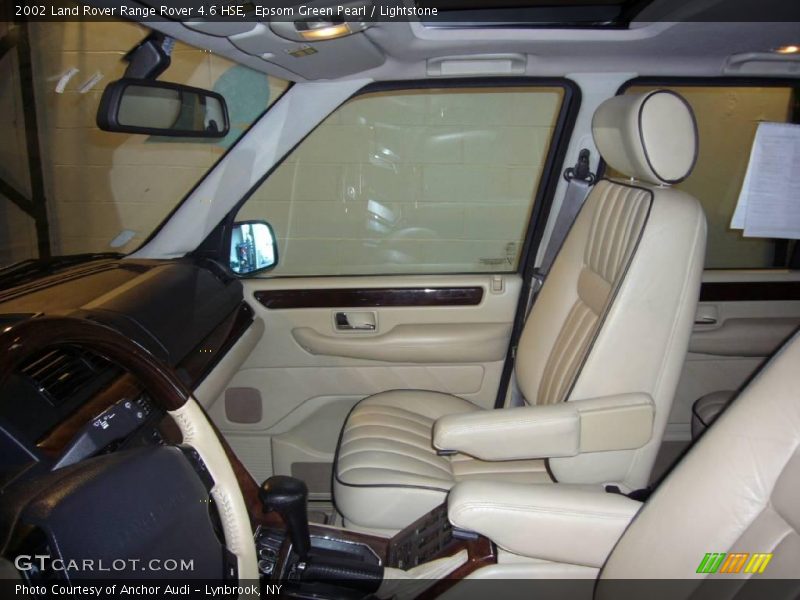 Epsom Green Pearl / Lightstone 2002 Land Rover Range Rover 4.6 HSE