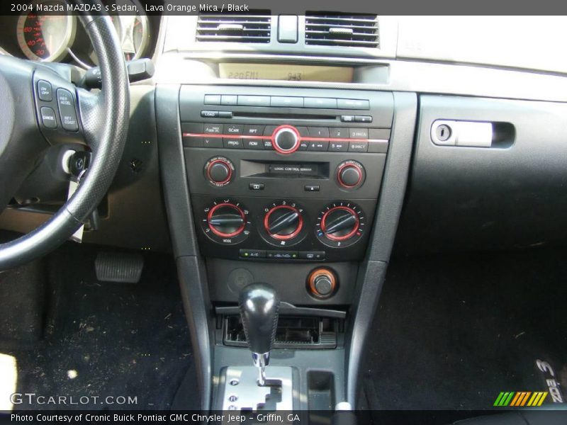 Lava Orange Mica / Black 2004 Mazda MAZDA3 s Sedan
