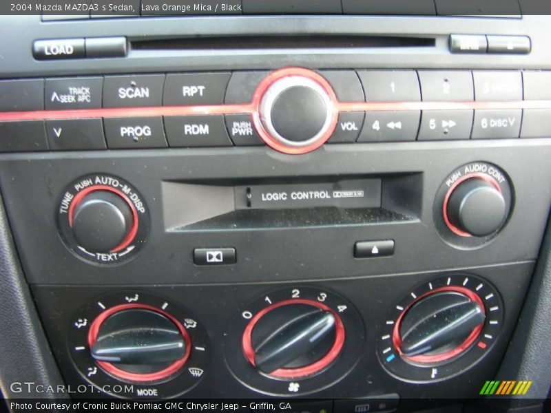 Lava Orange Mica / Black 2004 Mazda MAZDA3 s Sedan