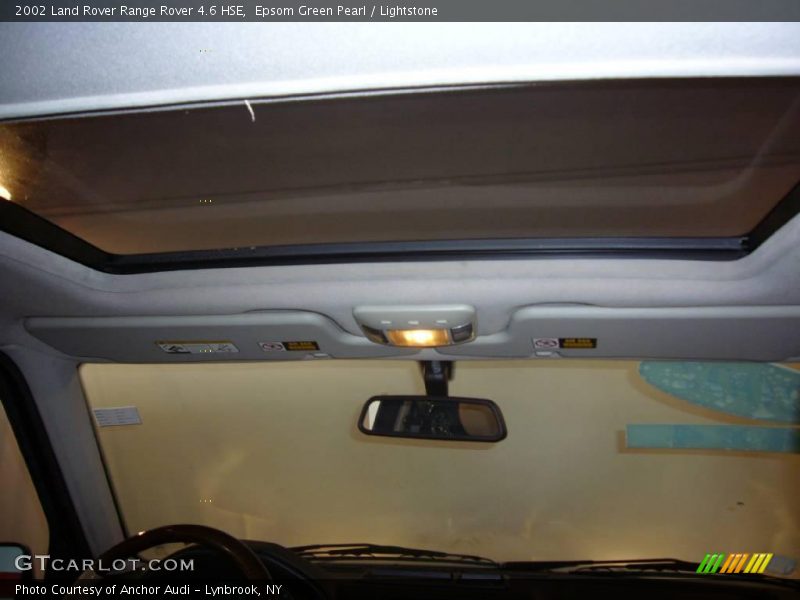 Epsom Green Pearl / Lightstone 2002 Land Rover Range Rover 4.6 HSE