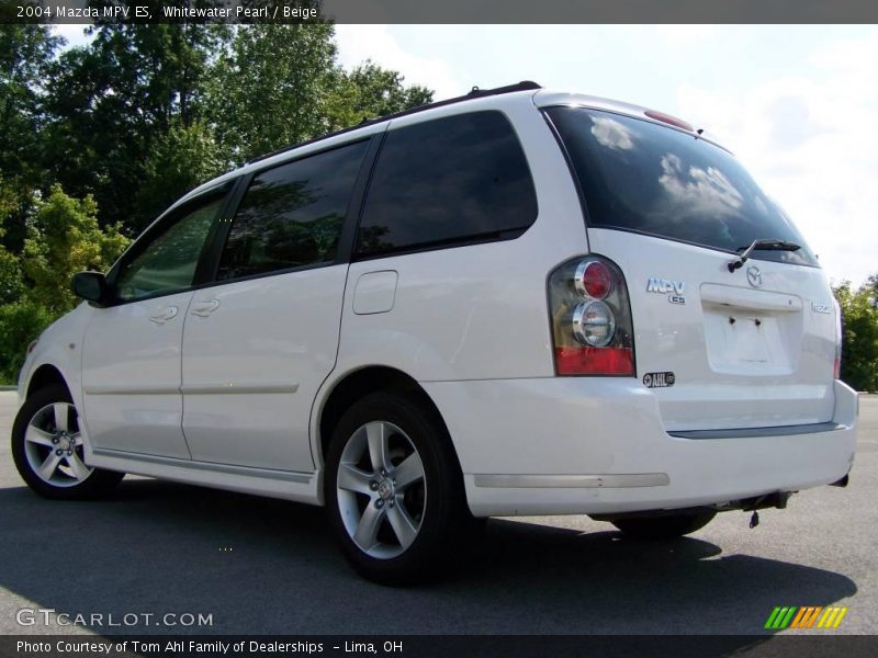 Whitewater Pearl / Beige 2004 Mazda MPV ES