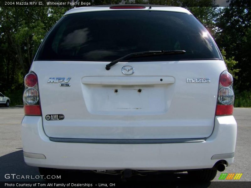 Whitewater Pearl / Beige 2004 Mazda MPV ES