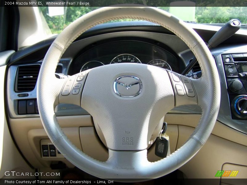 Whitewater Pearl / Beige 2004 Mazda MPV ES