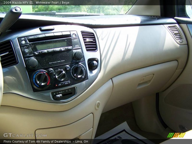 Whitewater Pearl / Beige 2004 Mazda MPV ES