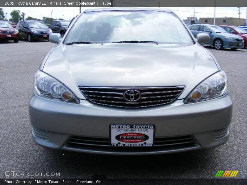 Mineral Green Opalescent / Taupe 2005 Toyota Camry LE