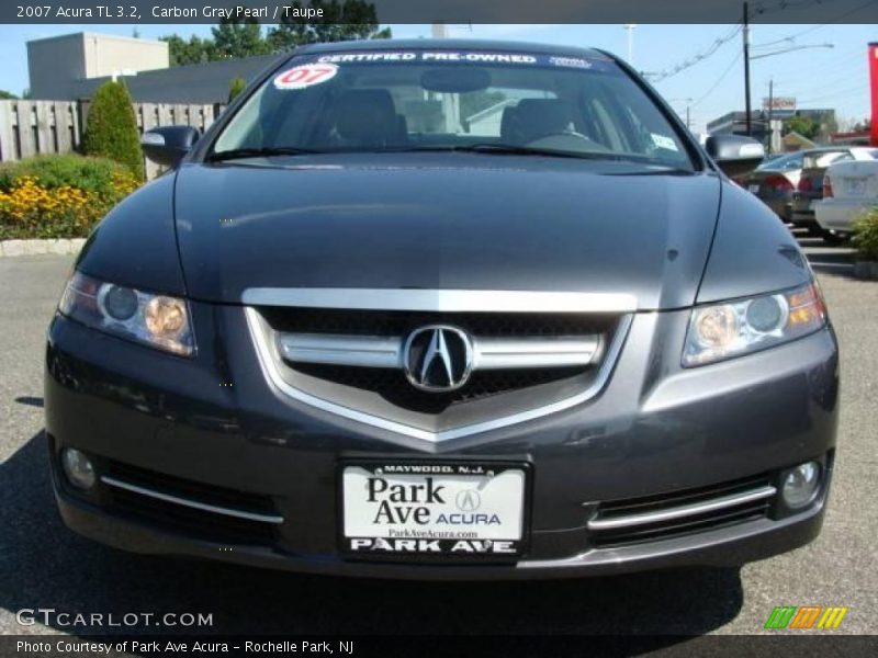 Carbon Gray Pearl / Taupe 2007 Acura TL 3.2