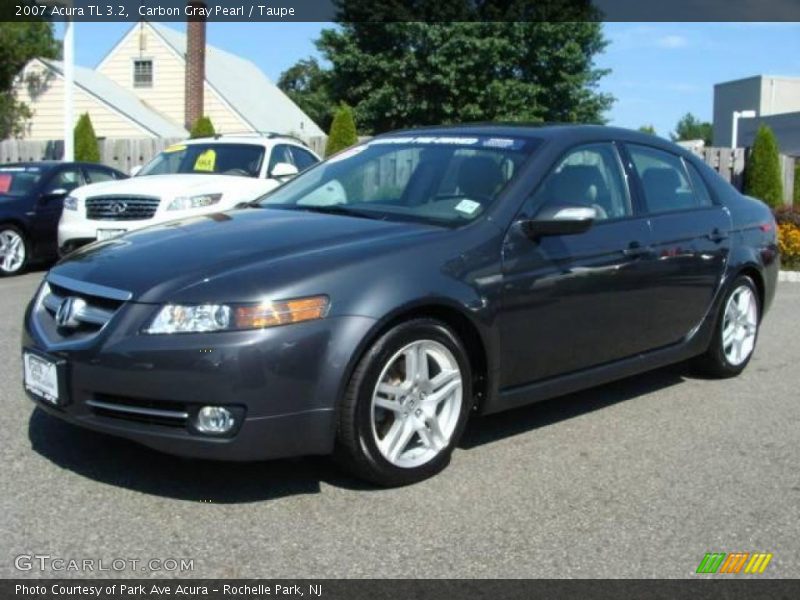 Carbon Gray Pearl / Taupe 2007 Acura TL 3.2
