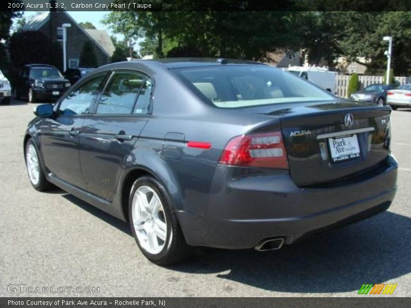 Carbon Gray Pearl / Taupe 2007 Acura TL 3.2