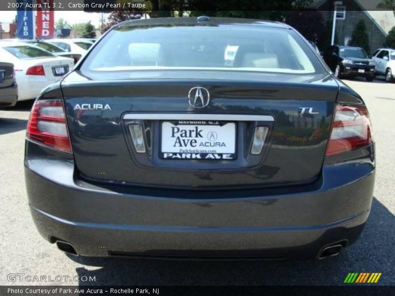 Carbon Gray Pearl / Taupe 2007 Acura TL 3.2
