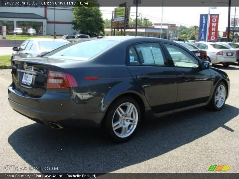 Carbon Gray Pearl / Taupe 2007 Acura TL 3.2