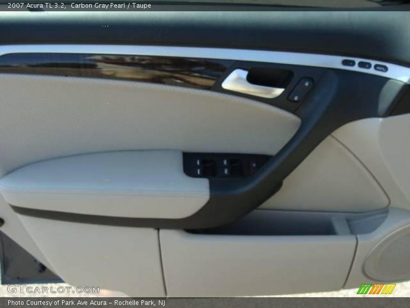 Carbon Gray Pearl / Taupe 2007 Acura TL 3.2
