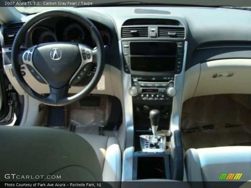 Carbon Gray Pearl / Taupe 2007 Acura TL 3.2