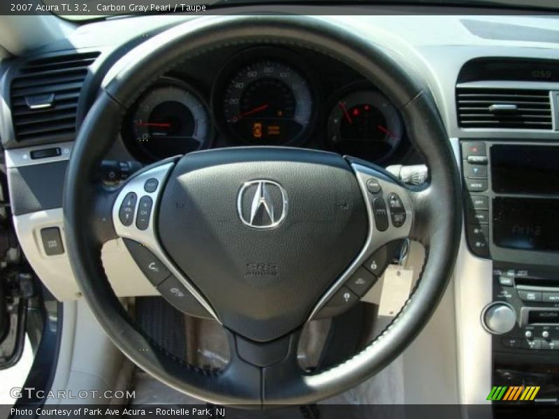 Carbon Gray Pearl / Taupe 2007 Acura TL 3.2