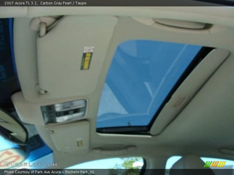 Carbon Gray Pearl / Taupe 2007 Acura TL 3.2
