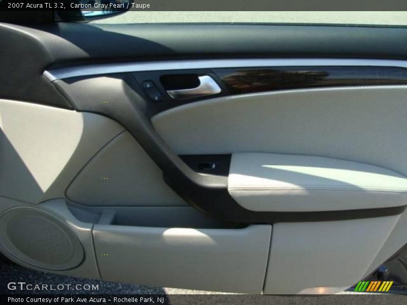 Carbon Gray Pearl / Taupe 2007 Acura TL 3.2