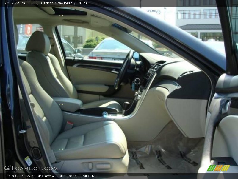 Carbon Gray Pearl / Taupe 2007 Acura TL 3.2