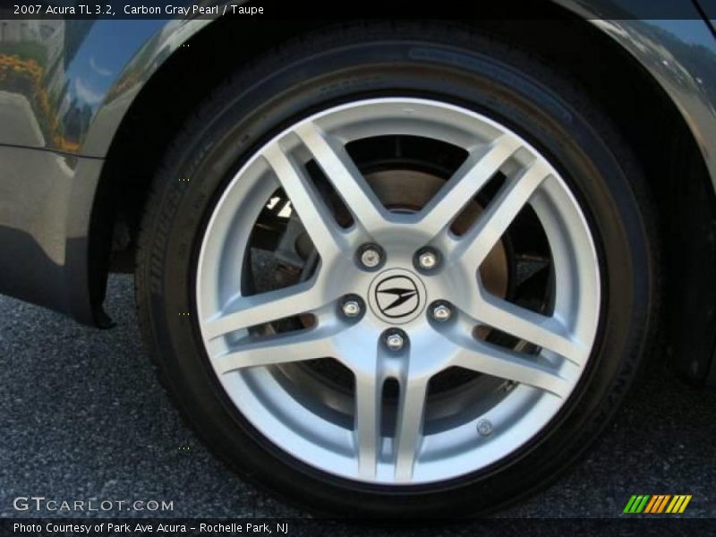 Carbon Gray Pearl / Taupe 2007 Acura TL 3.2
