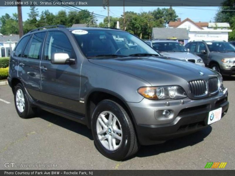 Stratus Grey Metallic / Black 2006 BMW X5 3.0i