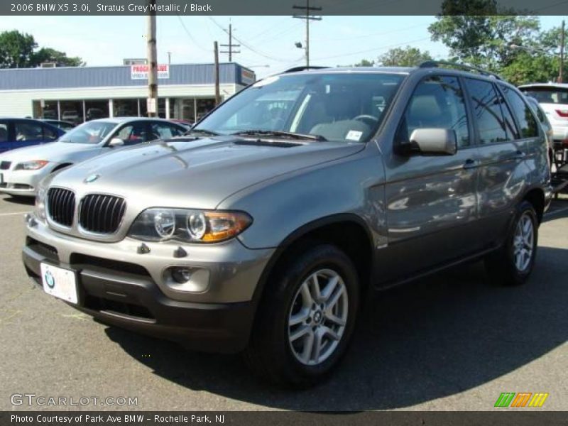Stratus Grey Metallic / Black 2006 BMW X5 3.0i