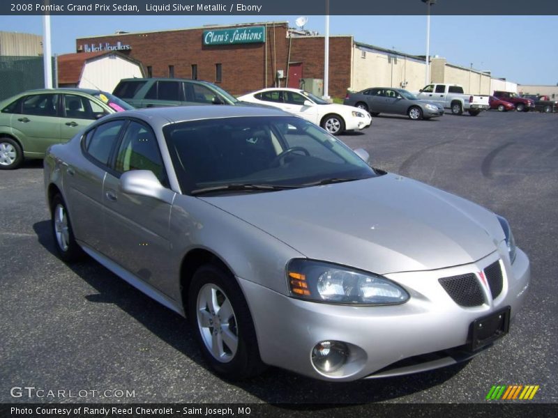 Liquid Silver Metallic / Ebony 2008 Pontiac Grand Prix Sedan