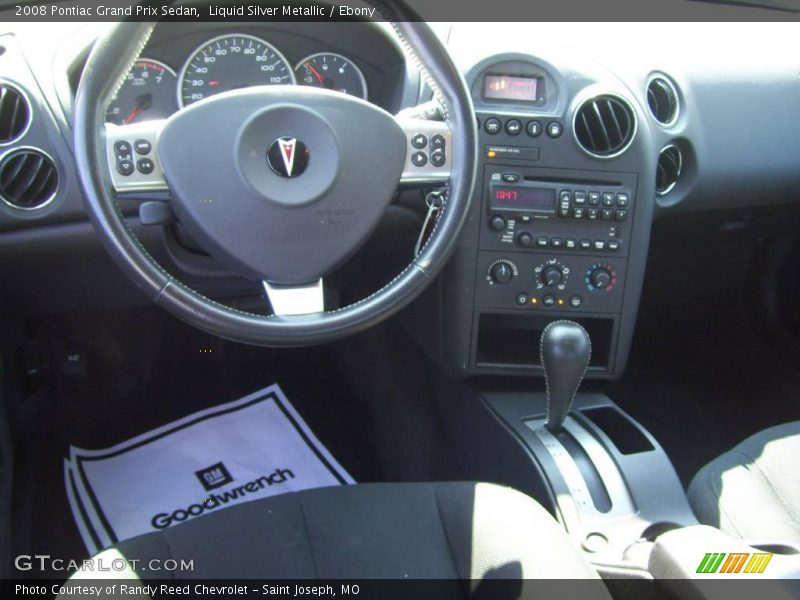 Liquid Silver Metallic / Ebony 2008 Pontiac Grand Prix Sedan