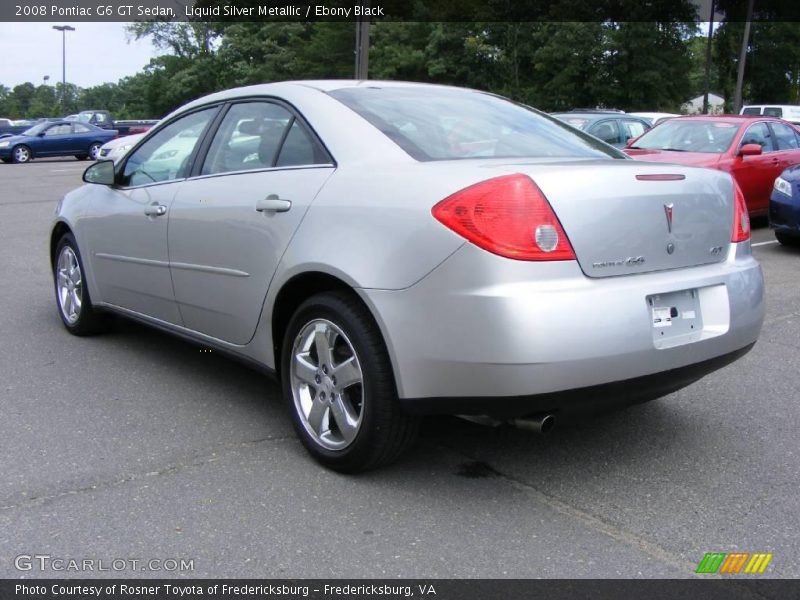 Liquid Silver Metallic / Ebony Black 2008 Pontiac G6 GT Sedan
