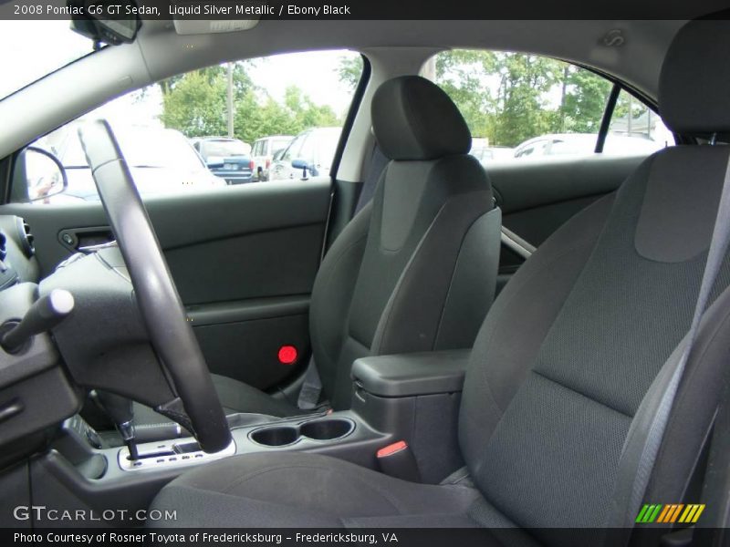 Liquid Silver Metallic / Ebony Black 2008 Pontiac G6 GT Sedan
