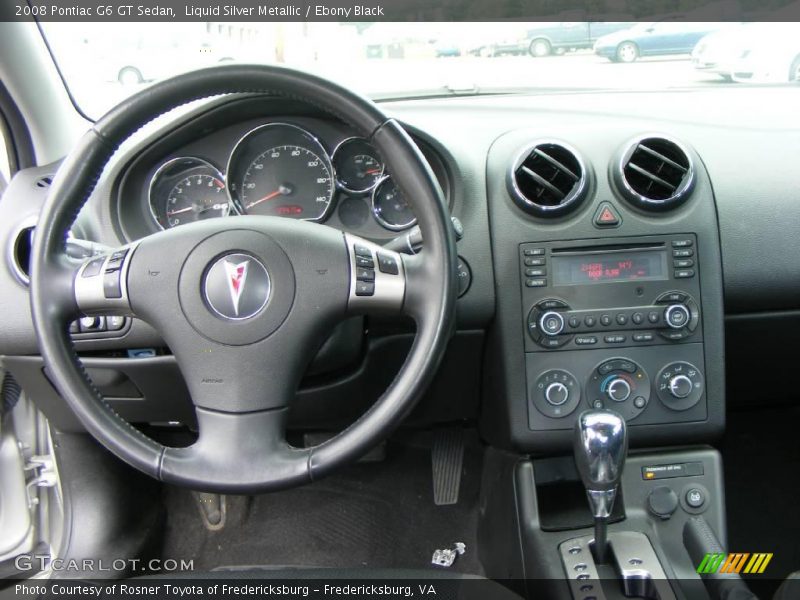 Liquid Silver Metallic / Ebony Black 2008 Pontiac G6 GT Sedan