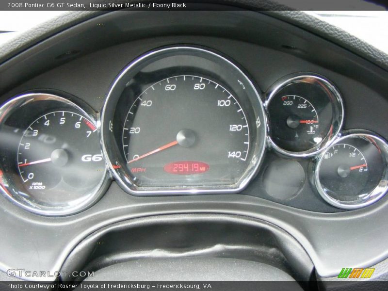 Liquid Silver Metallic / Ebony Black 2008 Pontiac G6 GT Sedan