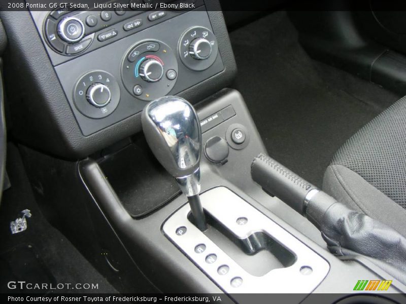 Liquid Silver Metallic / Ebony Black 2008 Pontiac G6 GT Sedan