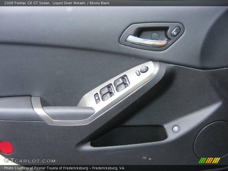 Liquid Silver Metallic / Ebony Black 2008 Pontiac G6 GT Sedan