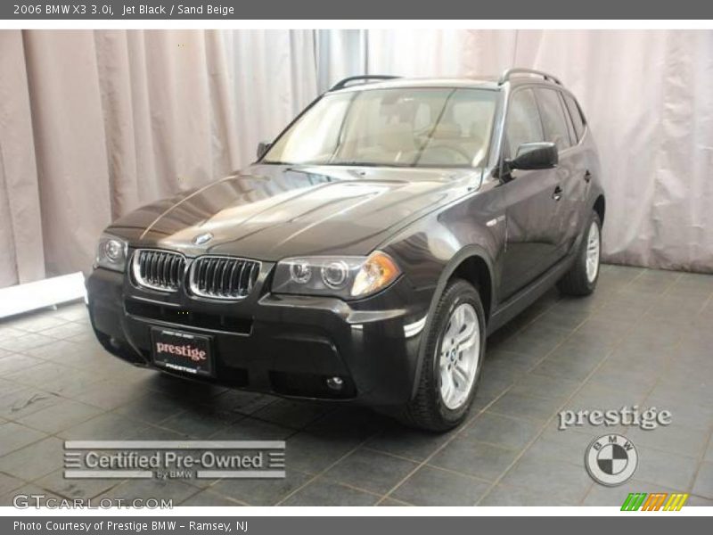 Jet Black / Sand Beige 2006 BMW X3 3.0i