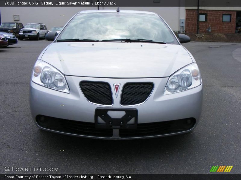 Liquid Silver Metallic / Ebony Black 2008 Pontiac G6 GT Sedan