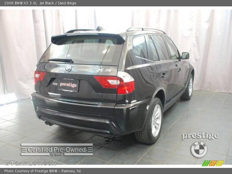 Jet Black / Sand Beige 2006 BMW X3 3.0i
