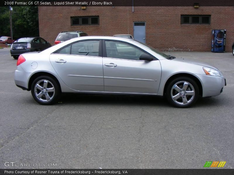 Liquid Silver Metallic / Ebony Black 2008 Pontiac G6 GT Sedan