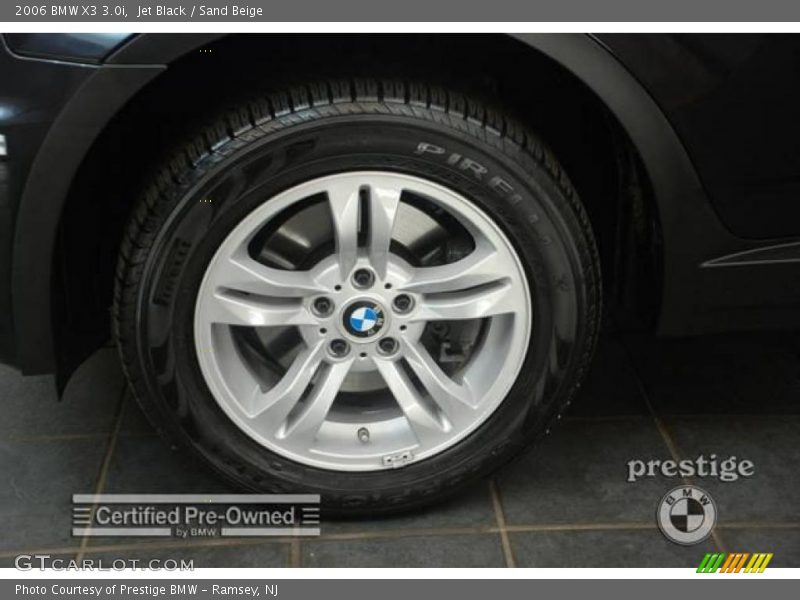 Jet Black / Sand Beige 2006 BMW X3 3.0i