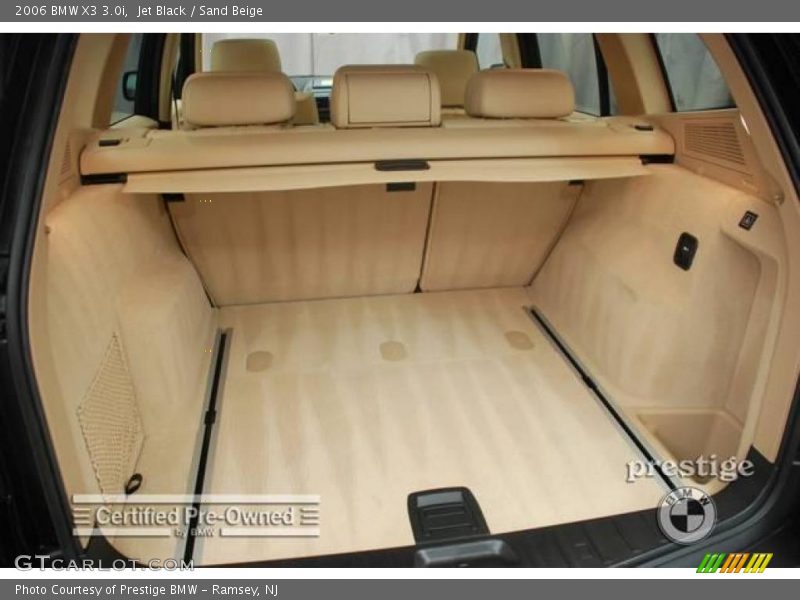 Jet Black / Sand Beige 2006 BMW X3 3.0i