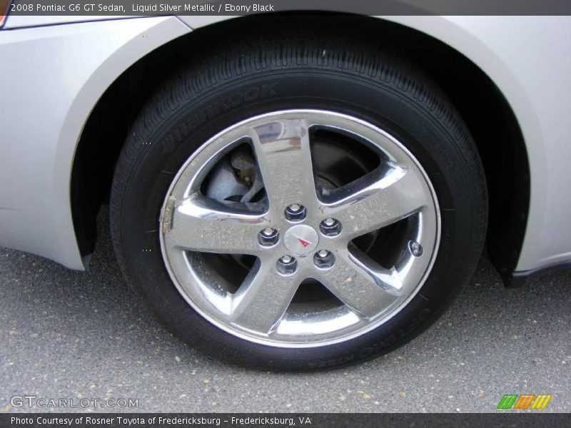 Liquid Silver Metallic / Ebony Black 2008 Pontiac G6 GT Sedan