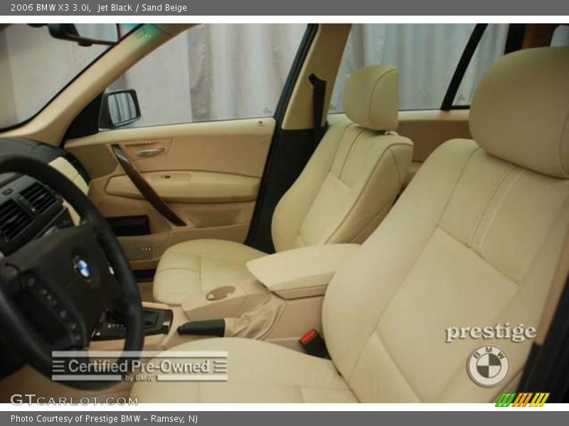 Jet Black / Sand Beige 2006 BMW X3 3.0i