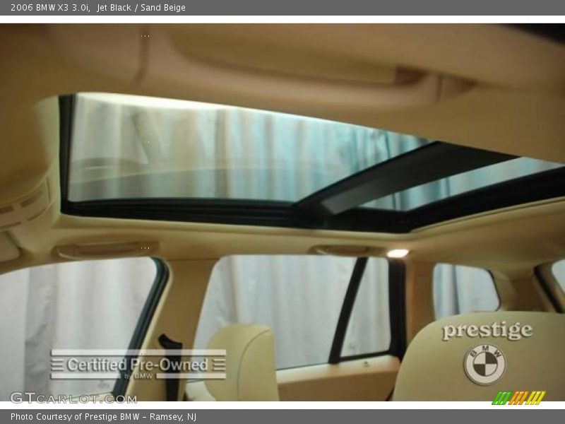 Jet Black / Sand Beige 2006 BMW X3 3.0i