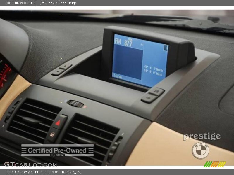 Jet Black / Sand Beige 2006 BMW X3 3.0i