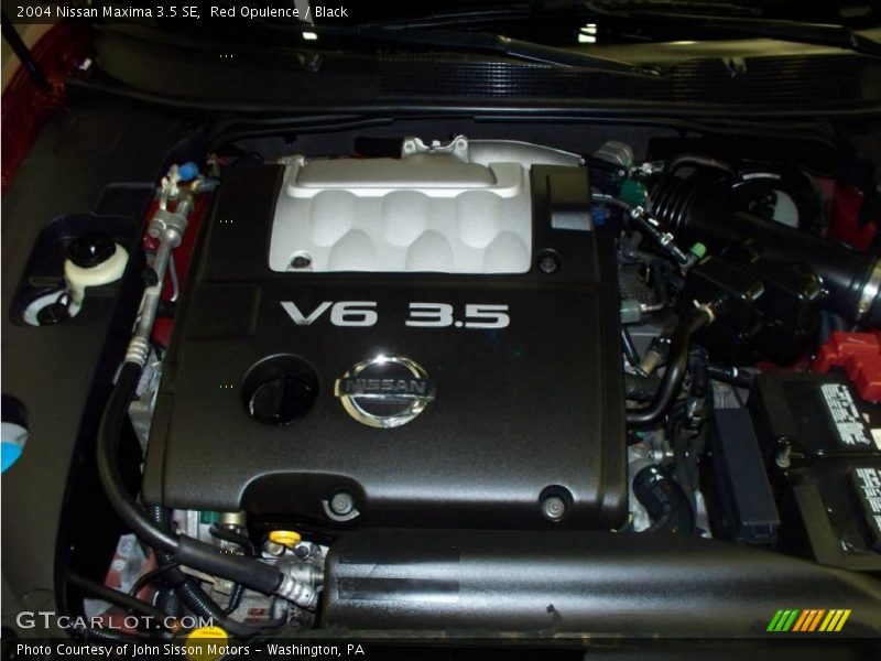 Red Opulence / Black 2004 Nissan Maxima 3.5 SE