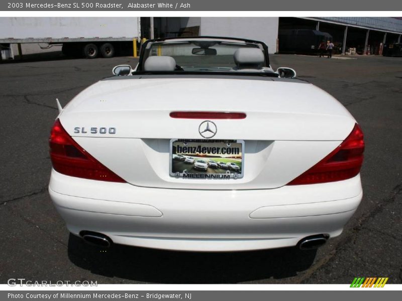 Alabaster White / Ash 2003 Mercedes-Benz SL 500 Roadster