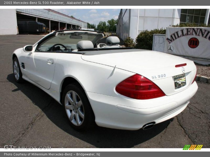 Alabaster White / Ash 2003 Mercedes-Benz SL 500 Roadster