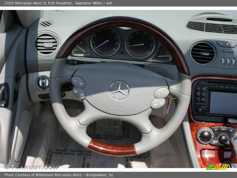 Alabaster White / Ash 2003 Mercedes-Benz SL 500 Roadster